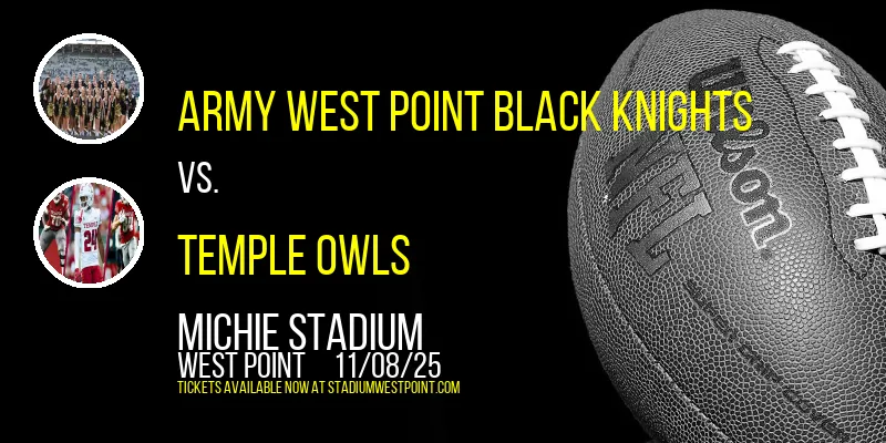Army West Point Black Knights vs. Temple Owls at Michie Stadium